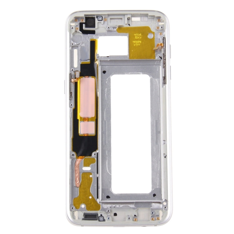 High-Quality Silver Front Housing LCD Frame Bezel Plate Replacement for Samsung Galaxy S7 Edge / G935