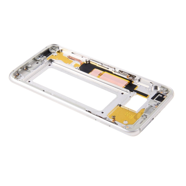 High-Quality Silver Front Housing LCD Frame Bezel Plate Replacement for Samsung Galaxy S7 Edge / G935