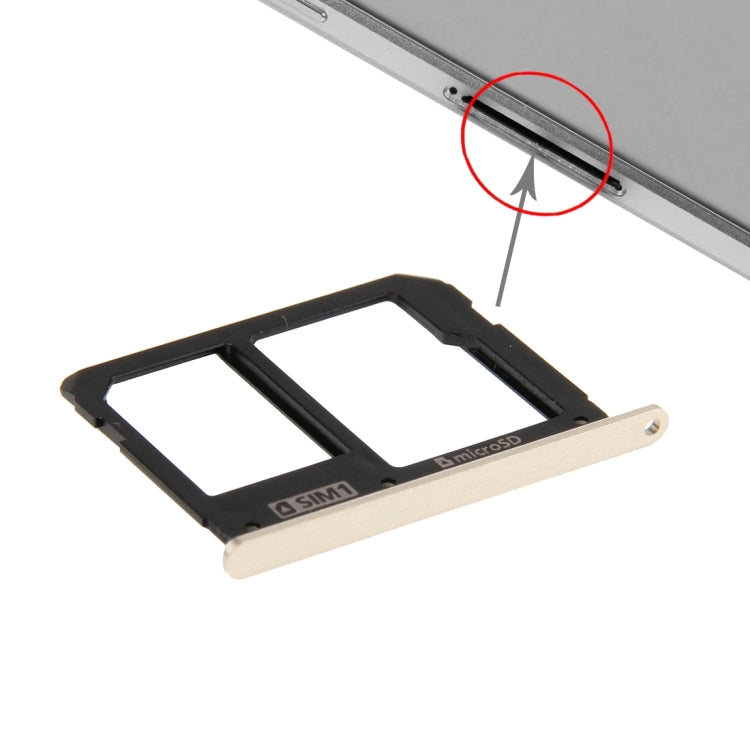 Gold SIM Card Tray & Micro SD Card Tray for Samsung Galaxy A9 (2016) / A9000 - Replacement Part