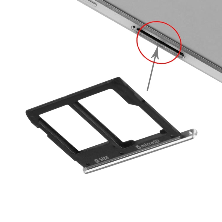 Samsung Galaxy A9 (2016) A9000 SIM2 & Micro SD Card Tray Replacement - Black