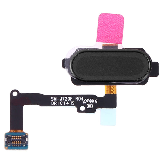 Replacement Fingerprint Sensor Flex Cable for Samsung Galaxy J7 Duo SM-J720F (Black) - Quality Checked