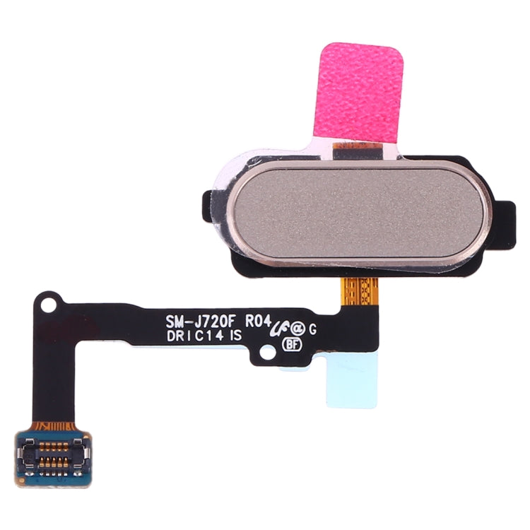 Samsung Galaxy J7 Duo SM-J720F Fingerprint Sensor Flex Cable (Gold) - Replacement Part for Mobile Repair