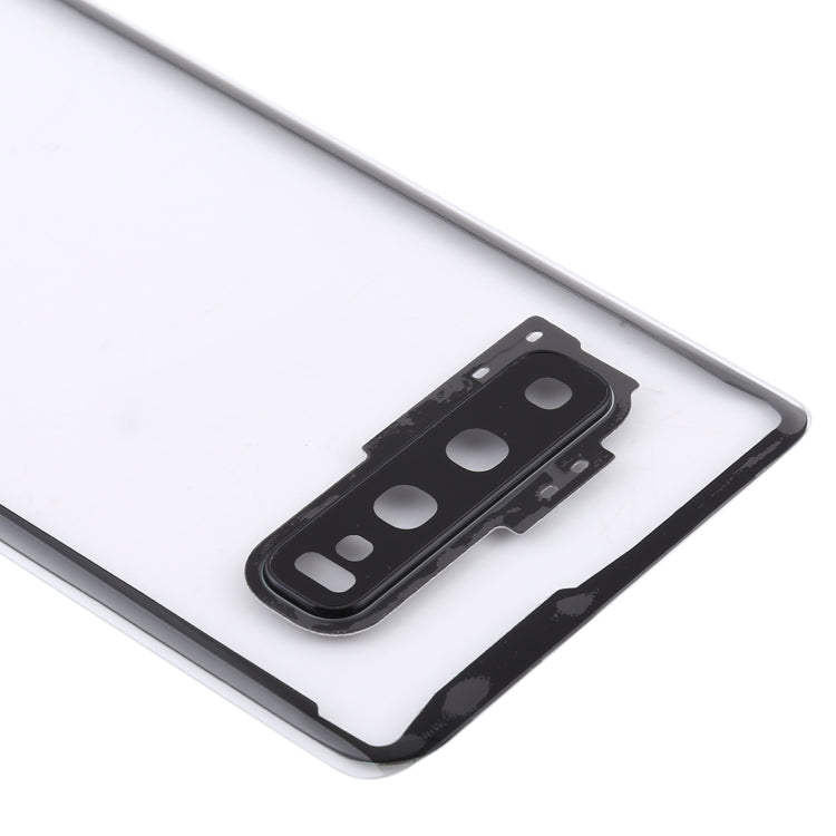 Transparent Battery Back Cover with Camera Lens Frame for Samsung Galaxy S10 G973F/DS G973U G973 SM-G973