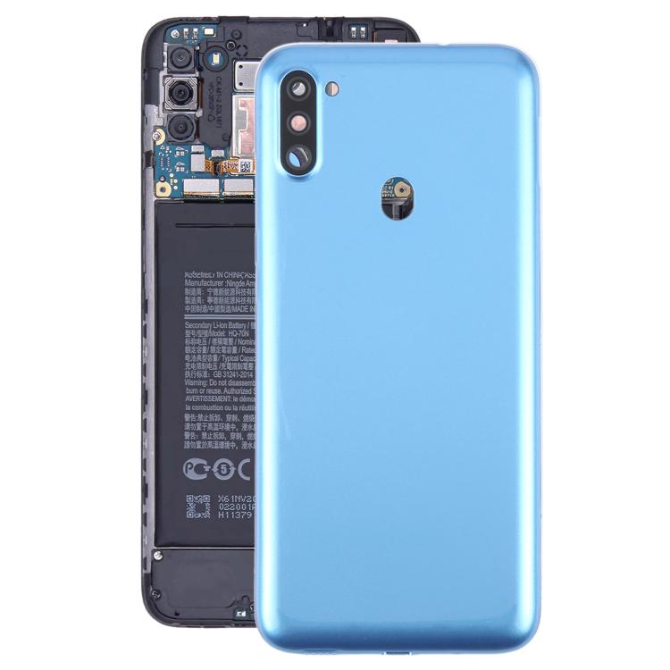 Samsung Galaxy A11 SM-A115F Blue Battery Back Cover with Camera Lens Frame Replacement