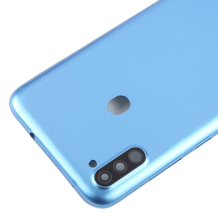 Samsung Galaxy A11 SM-A115F Blue Battery Back Cover with Camera Lens Frame Replacement