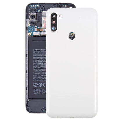 Samsung Galaxy A11 SM-A115F White Battery Back Cover with Camera Lens Frame - Replacement Part