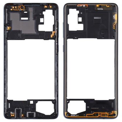 Black Middle Frame Bezel Plate Replacement for Samsung Galaxy A71 - Compatible & Checked Quality