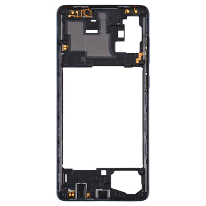 Black Middle Frame Bezel Plate Replacement for Samsung Galaxy A71 - Compatible & Checked Quality