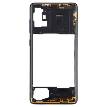 Black Middle Frame Bezel Plate Replacement for Samsung Galaxy A71 - Compatible & Checked Quality
