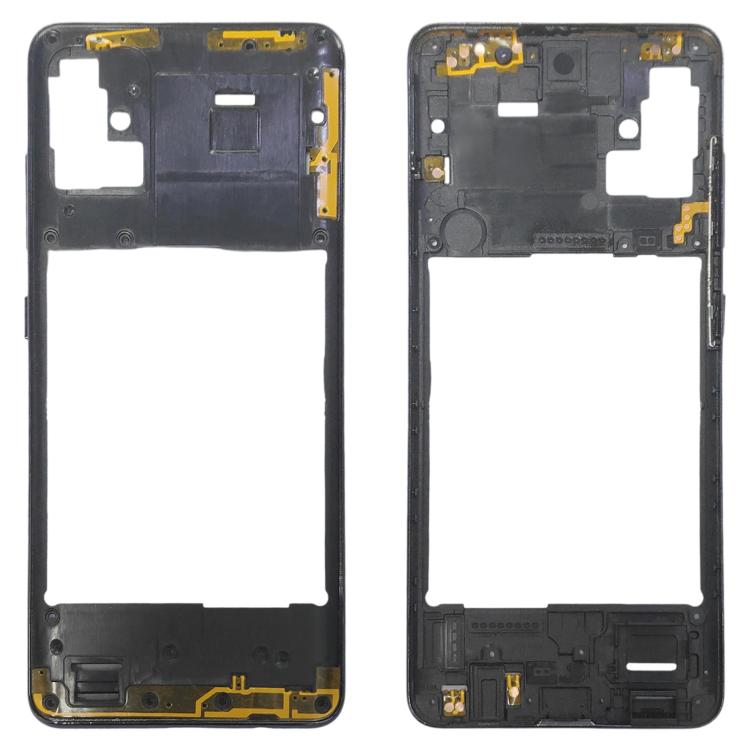 Samsung Galaxy A51 Middle Frame Bezel Plate Replacement (Black) - Compatible & Checked Quality