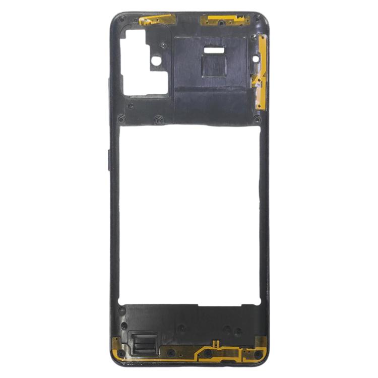 Samsung Galaxy A51 Middle Frame Bezel Plate Replacement (Black) - Compatible & Checked Quality