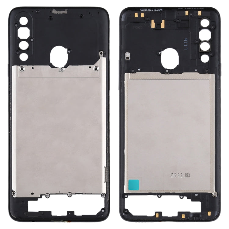 Replacement Black Middle Frame Bezel Plate for Samsung Galaxy A20s - Quality Checked & Fully Compatible