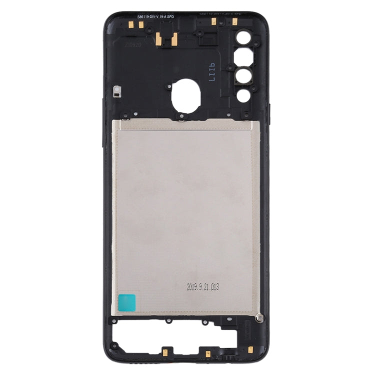 Replacement Black Middle Frame Bezel Plate for Samsung Galaxy A20s - Quality Checked & Fully Compatible