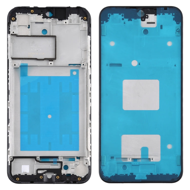 Samsung Galaxy A01 Front Housing LCD Frame Bezel Plate Replacement - Black, Compatible with Galaxy A01