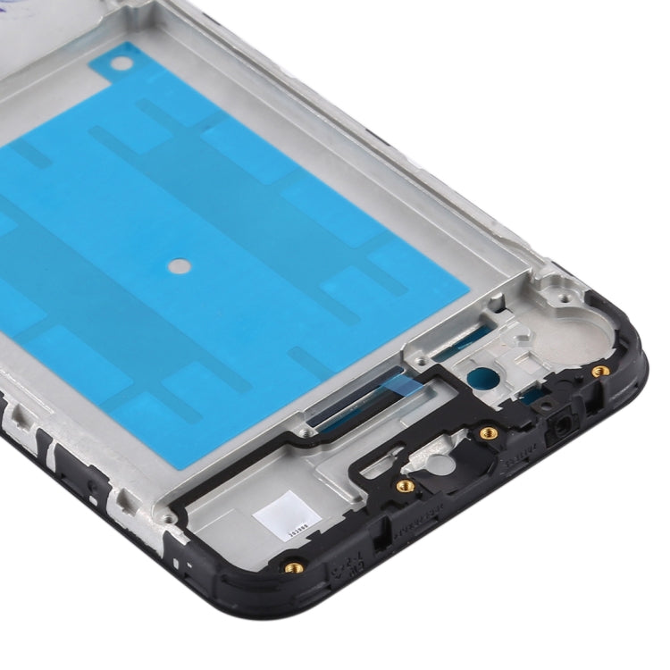 Samsung Galaxy A01 Front Housing LCD Frame Bezel Plate Replacement - Black, Compatible with Galaxy A01