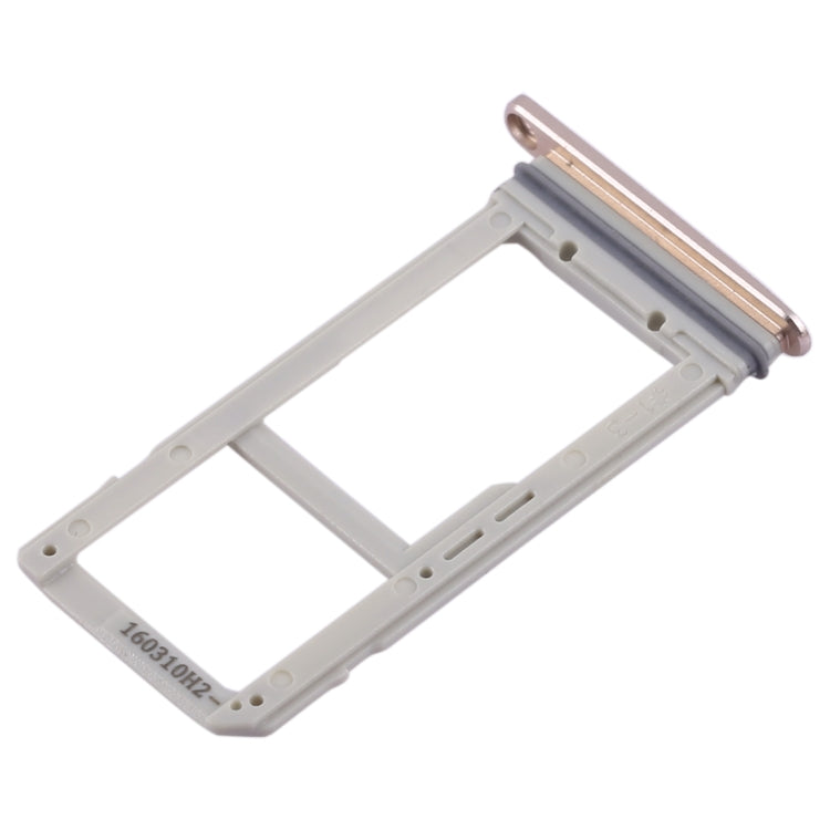 Gold SIM Card & Micro SD Card Tray for Samsung Galaxy S7 Edge - Replacement Part
