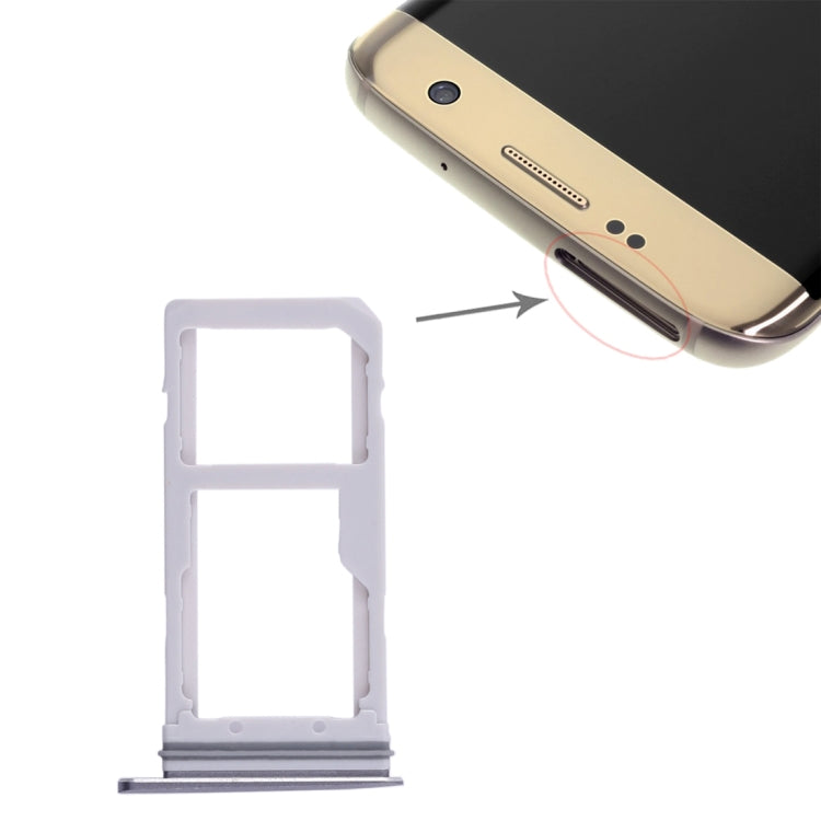 Samsung Galaxy S7 Edge Dual SIM & Micro SD Card Tray (Blue) - Replacement Part for Your Device