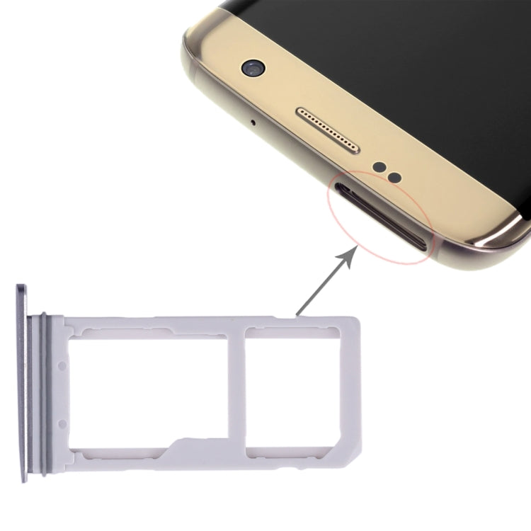 Samsung Galaxy S7 Edge Dual SIM & Micro SD Card Tray (Blue) - Replacement Part for Your Device