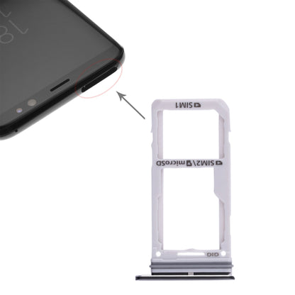 Black SIM & Micro SD Card Tray for Samsung Galaxy S8/S8+ (G955F/G955U/G9550) - Replacement Part