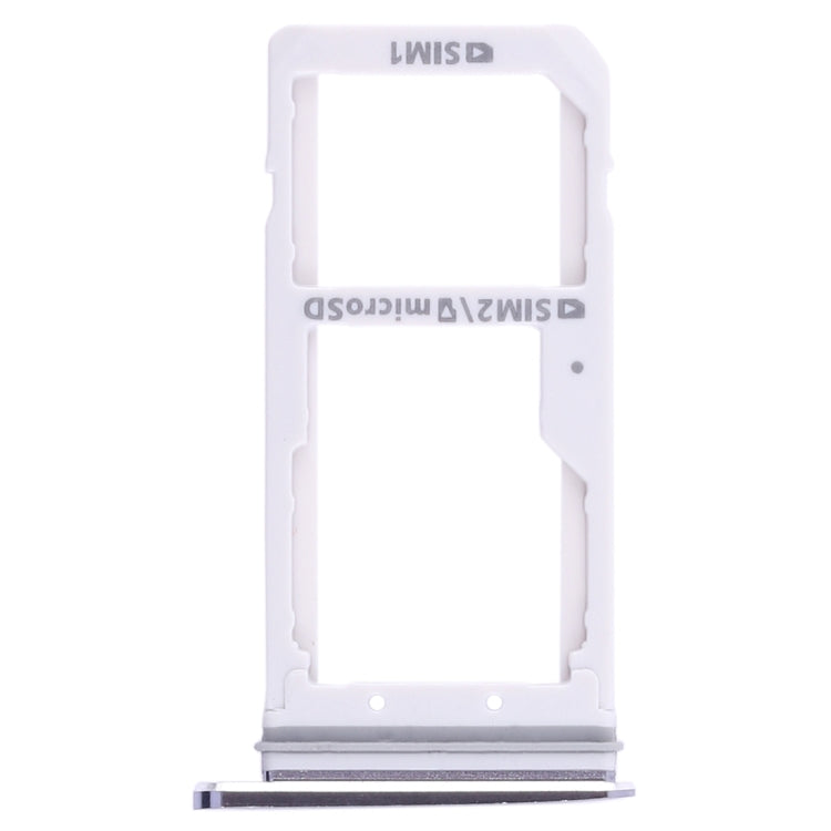 Black SIM & Micro SD Card Tray for Samsung Galaxy S7 - Replacement for Dual SIM Use