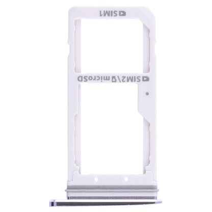 Black SIM & Micro SD Card Tray for Samsung Galaxy S7 - Replacement for Dual SIM Use