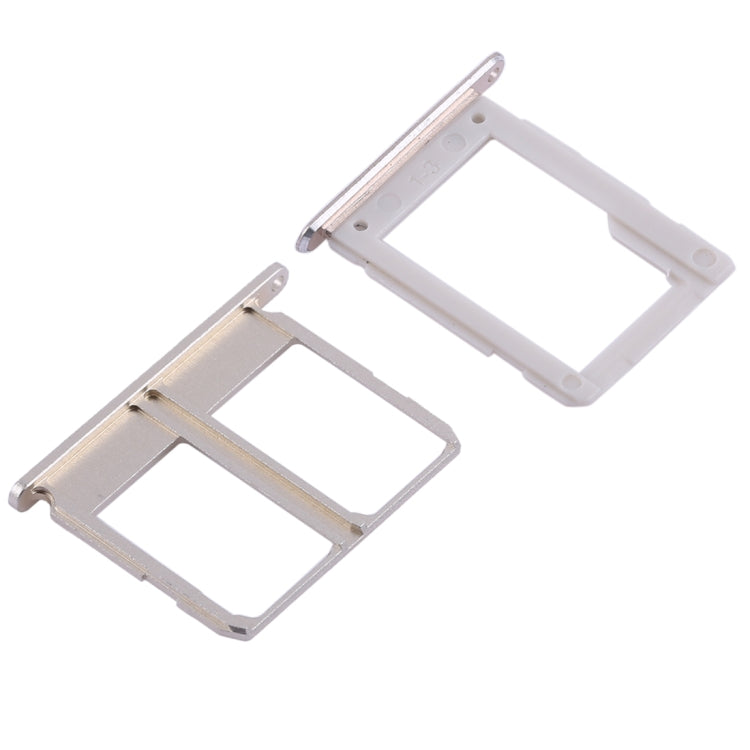 Gold SIM Card Tray & Micro SD Card Tray for Samsung Galaxy A9100 / A9 (2016) - 2 Slots Replacement