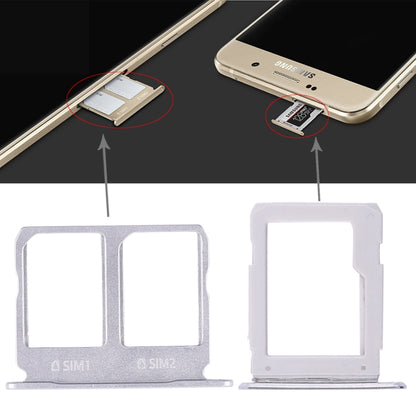 Samsung Galaxy A9100 / A9 (2016) Dual SIM & Micro SD Card Tray Replacement - White