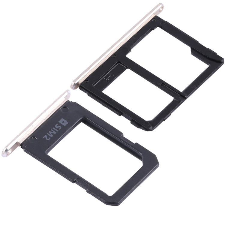 Gold 2 SIM Card Tray + Micro SD Card Tray for Samsung Galaxy A5108 / A7108 - Replacement Part