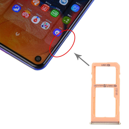 Samsung Galaxy A60 SIM Card Tray + Micro SD Card Tray (Gold) - Replacement Part for Seamless Compatibility