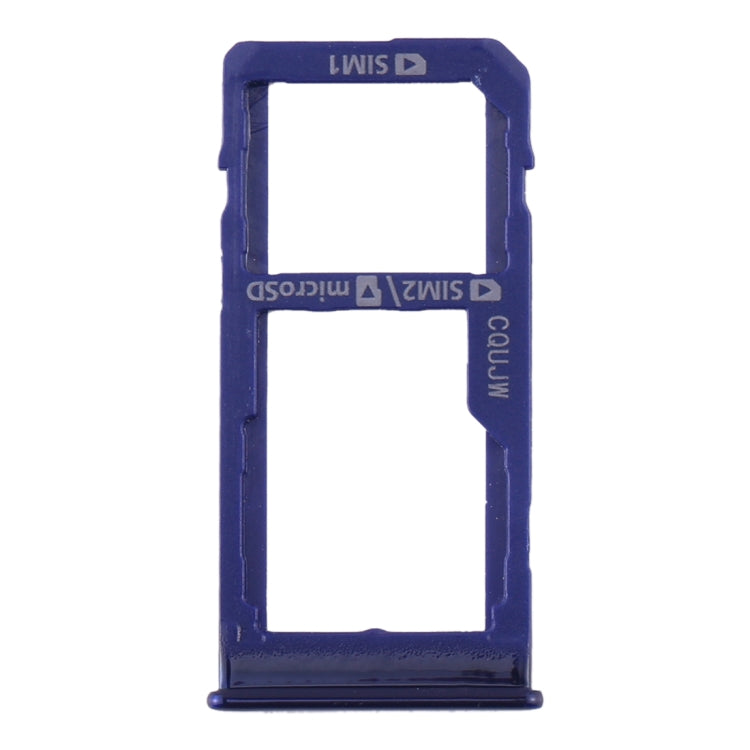 Samsung Galaxy A60 SIM Card Tray + Micro SD Card Tray Replacement (Blue) - Compatible & Checked Quality