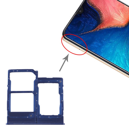Samsung Galaxy A20e SIM Card Tray & Micro SD Card Tray Replacement (Blue) - Perfect Fit, Professional Installation Recommended