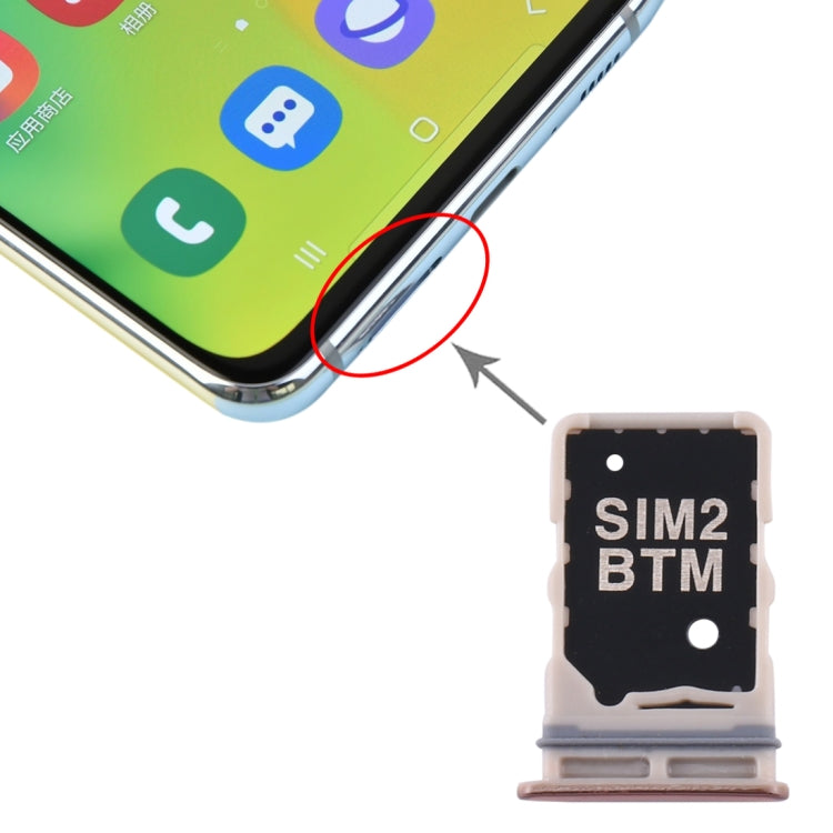 Samsung Galaxy A80 Gold SIM Card Tray + Replacement SIM Card Tray, Fully Compatible, Quality Checked