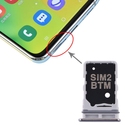 Samsung Galaxy A80 Silver SIM Card Tray Replacement + SIM Card Tray - Quality Checked & Compatible