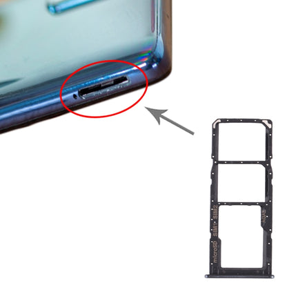 Samsung Galaxy A71 SIM Card Tray + Micro SD Card Tray Replacement (Black) - Compatible Parts for Repair