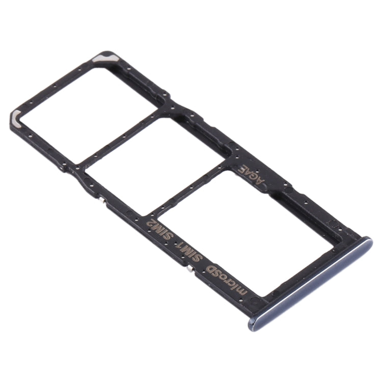 Samsung Galaxy A71 SIM Card Tray + Micro SD Card Tray Replacement (Black) - Compatible Parts for Repair