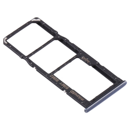 Samsung Galaxy A71 SIM Card Tray + Micro SD Card Tray Replacement (Black) - Compatible Parts for Repair