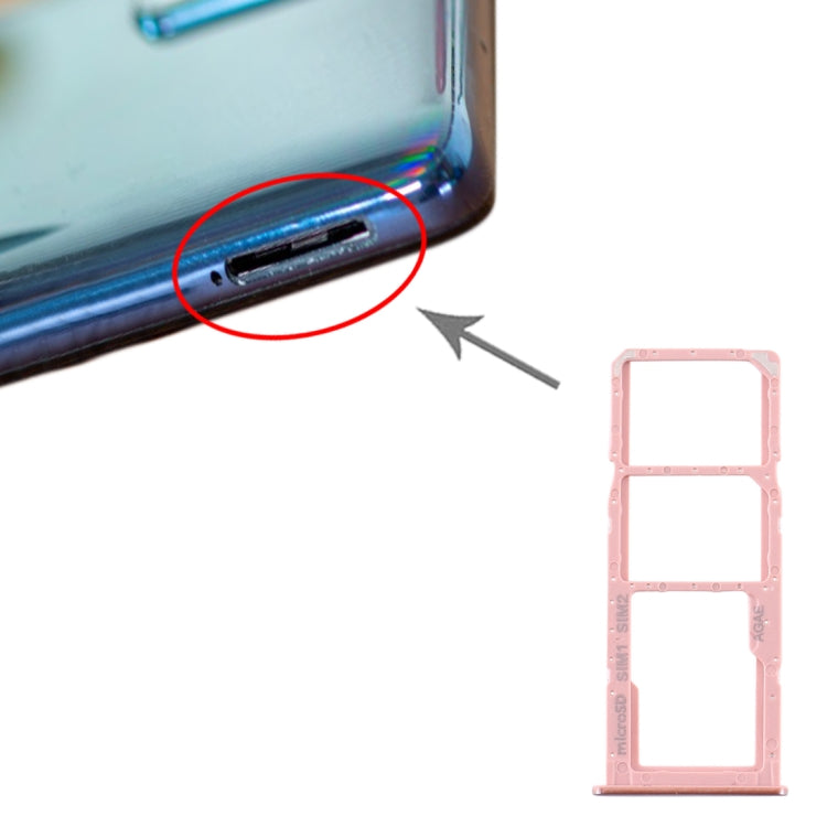Pink SIM Card Tray & Micro SD Card Tray for Samsung Galaxy A71 / A51 - Lightweight, Compact Design