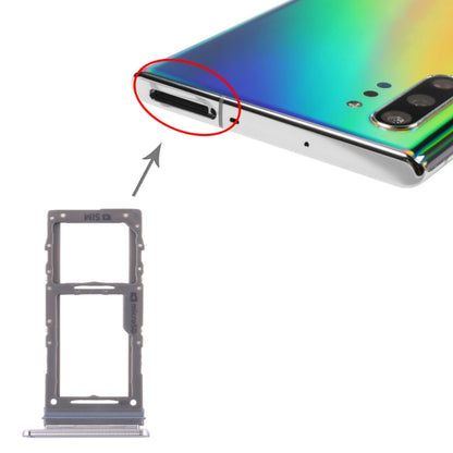 Grey SIM Card Tray & Micro SD Card Tray for Samsung Galaxy Note10+ - Replacement Part