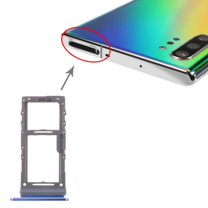 Samsung Galaxy Note10+ SIM & Micro SD Card Tray Replacement (Blue) - Compatible, Quality Checked