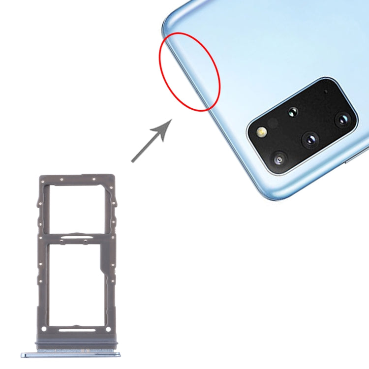 Samsung Galaxy S20+ / S20 Ultra SIM & Micro SD Card Tray Replacement (Blue) - Compatible & Fully Functional