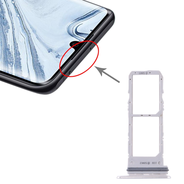 Samsung Galaxy Note10 SIM Card Tray Replacement (White) - Compatible, Professional Installation Recommended