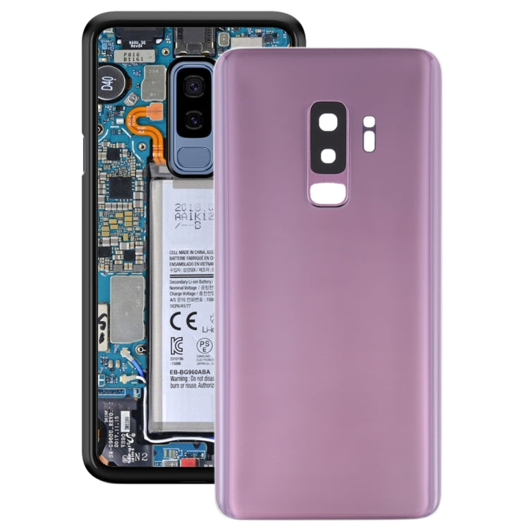 Purple Back Cover Replacement for Samsung Galaxy S9+ with Camera Lens Frame - Professional Installation Recommended