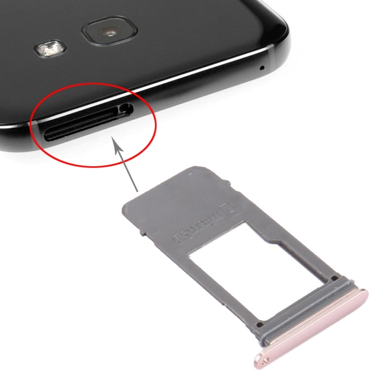 Pink SIM Card Tray & Micro SD Card Tray for Samsung Galaxy A5 (2017) / A520 & A7 (2017) / A720 - Replacement Part