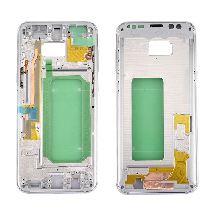 Silver Middle Frame Bezel Replacement for Samsung Galaxy S8+ (G9550/G955F/G955A) - Fully Compatible