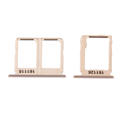 Gold SIM Card Tray & Micro SD Card Tray for Samsung Galaxy C9 Pro / C9000 - High Quality Replacement