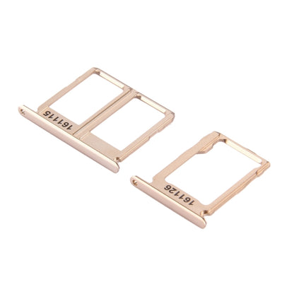 Gold SIM Card Tray & Micro SD Card Tray for Samsung Galaxy C9 Pro / C9000 - High Quality Replacement