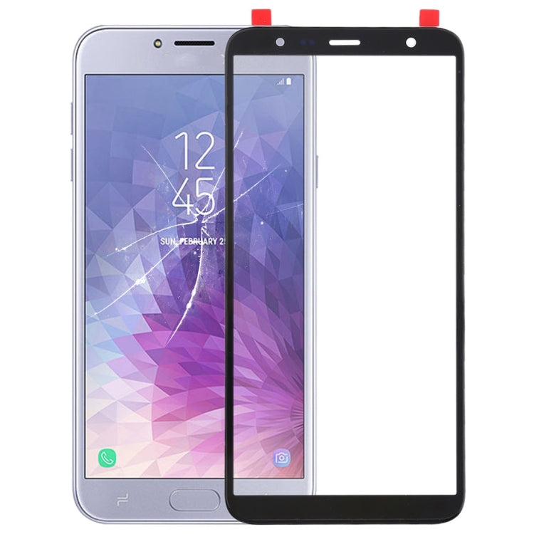Replacement Outer Glass Lens for Samsung Galaxy J4+, J6+ & J610 - Black Front Screen Repair Component