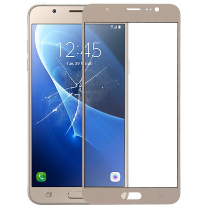 Gold Front Screen Outer Glass Lens for Samsung Galaxy J7 (2016) J710F/J710FN/J710M/MN/J7108 - Replacement Part