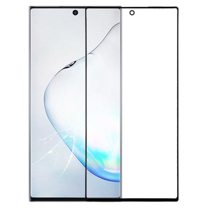 Replacement Black Front Screen Outer Glass Lens for Samsung Galaxy Note 10 - Compatible, Precise Fit