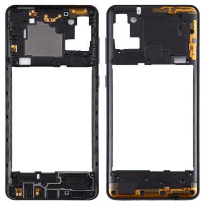 Replacement Black Middle Frame Bezel Plate for Samsung Galaxy A21s - Quality Checked Part
